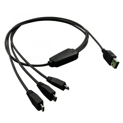 Cable USB2.0 A-3xMicro B, M/M,0.8m,11.02.8306