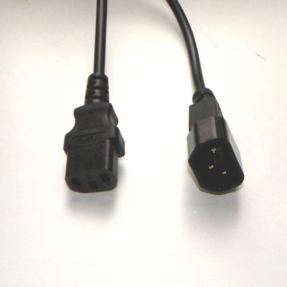 Power cable C14 to C13 extension, 1.8m