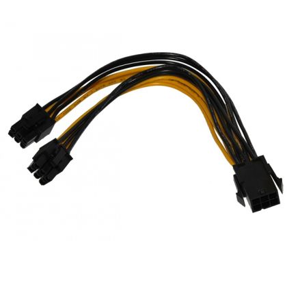 Cable adapter PSU VGA 6pin to 2x6pin