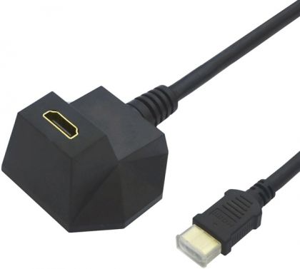 Cable HDMI M-F, v1.4, 5m, angled, Value 11.99.5515
