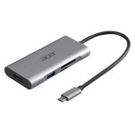 Докинг станция Acer 7in1 Type C dongle: 1 x HDMI, 3 x USB3.2, 1 x SD/TF, 1 x PD
