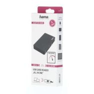 Четец за карти HAMA All in One, USB 3.0, SD/microSD/CF/MS, 5 Gbps, Черен