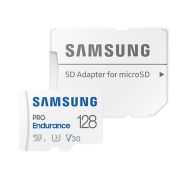 Памет Samsung 128 GB micro SD PRO Endurance, Adapter, Class10, Waterproof, Magnet-proof, Temperature-proof, X-ray-proof, Read 100 MB/s - Write 40 MB/s