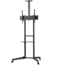 Стойка Neomounts by Newstar Mobile Floor Stand incl. AV- and cam shelf (height adjustable: 128,5-145 cm)