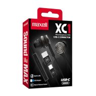 Earphones Maxell XC1 USB-C, Mic, Black