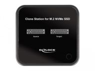 Външна стойка Delock M.2, 2 x M.2 NVMe, PCIe SSD, Функция клониране