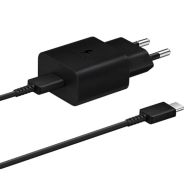 USB-C Charger, 15W Samsung + Type C Cable, Black