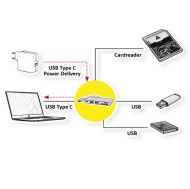 Cardreader USB-C, 2xU3.2,SD/Micro SD,PD,15.08.6257