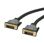 Cable DVI - DVI Dual Link, 1m, Roline 11.04.5860