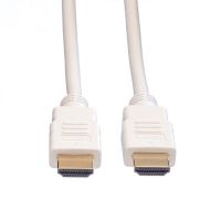 Cable HDMI M-M, v1.4, 7.5m,White,Roline 11.04.5706