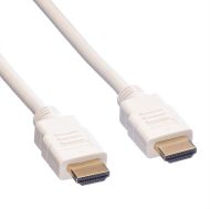 Cable HDMI M-M, v1.4, 7.5m,White,Roline 11.04.5706