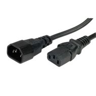 Power cable C14 to C13 extension, 0.5m, 19.08.1505