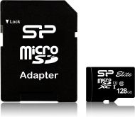 Карта памет Silicon Power Elite, 128GB, Micro SDHC/SDXC, UHS-I, SD Adapter