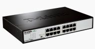 Комутатор D-Link 16-Port 10/100/1000Mbps Copper Gigabit Ethernet Switch, rack mountable