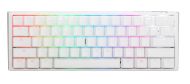 Геймърска механична клавиатура Ducky One 3 Pure White Mini 60% Hotswap Cherry MX Blue, RGB, PBT Keycaps