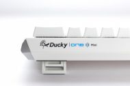Геймърскa механична клавиатура Ducky One 3 Pure White Mini 60%, Hotswap Cherry MX Silent Red, RGB, PBT Keycaps