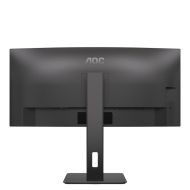 Монитор AOC CU34P3CV, 34" VA WLED, Curved 1500R, 3440x1440@100Hz, 4ms GtG, 1ms MPRT, 300cd m/2, DCR 3000:1, 50M:1, AdaptiveSync, FlickerFree, Low Blue Light, 5Wx2, Tilt, Height Adjust, Swivel, HDMI, DP, USB hub