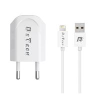 USB-A Charger, DeTech DE-11i + Iphone Cable, 14116