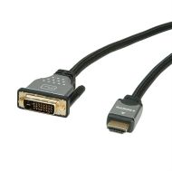 Cable DVI M - HDMI M, 5m, 4K, Roline 11.04.5873