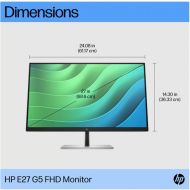 Монитор HP E27 G5, 27" IPS FHD Monitor