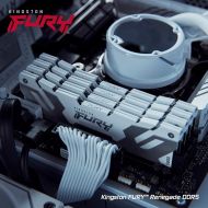 Памет Kingston Fury Renegade White 32GB(2x16GB) DDR5 6000MHz CL32 KF560C32RWK2-32