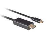 Кабел Lanberg USB-C (M) -> HDMI (M) cable 1.8m 4K 60Hz, black