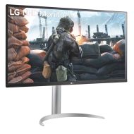 Монитор LG 32UP55NP-W, 31.5" Wide LED AG, VA, DCI-P3 90%, 4ms, 350 cd/m2, 3000:1, 4K (3840x2160), HDR 10, USB Type-C, HDMI, DisplayPort, AMD FreeSync, Height, Tilt, Speaker, Black