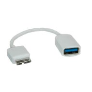 Cable USB3.0 A-Micro B, F/M, OTG, 15cm, 11.02.8315