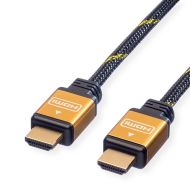 Cable HDMI M-M, v1.3, Gold, 3m, Roline 11.04.5563