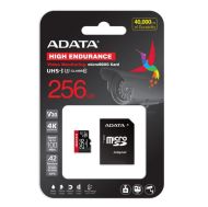 Micro SDXC 256GB Red U3 V30 Cl10+SD Adapter, Adata