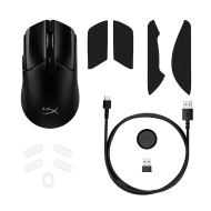 Геймърска мишка HyperX Pulsefire Haste 2, Wireless, RGB, USB, Черен