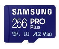 Памет Samsung 256GB micro SD Card PRO Plus with USB Reader, UHS-I, Read 180MB/s - Write 130MB/s