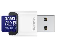 Памет Samsung 512GB micro SD Card PRO Plus with USB Reader, UHS-I, Read 180MB/s - Write 130MB/s