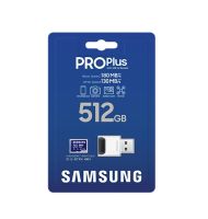 Памет Samsung 512GB micro SD Card PRO Plus with USB Reader, UHS-I, Read 180MB/s - Write 130MB/s