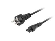 Кабел Lanberg CEE 7/7 (MICKEY) -> IEC 320 C5 power cord 1.8m VDE Straight, black