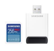 Памет Samsung 256GB SD PRO Plus + USB Reader, Class10, Read 180MB/s - Write 130MB/s