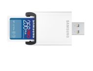 Памет Samsung 256GB SD PRO Plus + USB Reader, Class10, Read 180MB/s - Write 130MB/s