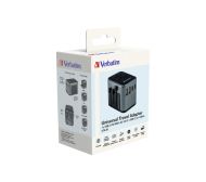 Адаптер Verbatim UTA-03 Universal Travel Adapter with 1 x USB-C PD 30W & QC 3.0 / 2 x USB-C / 2 x USB-A