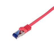 Patch cable S/FTP Cat.6a 0.25m, Red, Flex, C6A014S