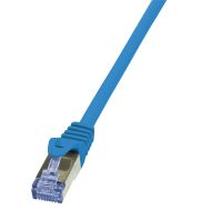 Patch cable S/FTP Cat.6a 0.25m, Blue, CQ3016S
