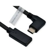 Cable USB C-C, M/F, DP1.2 4K, 2m,Roline 11.04.5496