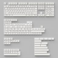 Капачки за механична клавиатура Keychron Cherry Profile Double - Shot PBT Full Set 219 Keycaps - Black on White