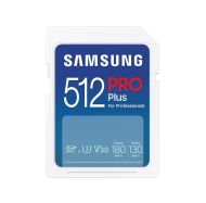 Памет Samsung 512GB SD Card PRO Plus, UHS-I, Class10, Read 180MB/s - Write 130MB/s