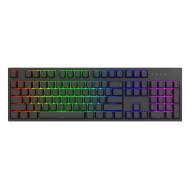 Геймърскa механична клавиатура Dark Project KD104A Black Full Size - Hot-Swappable Gatheron Optical Red, RGB, PBT