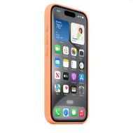 Калъф Apple iPhone 15 Pro Silicone Case with MagSafe - Orange Sorbet