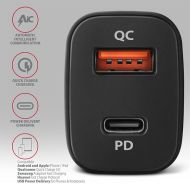 USB Car Charger 2x USB-C/A, 38W,PD,AXAGON PWC-PQ38