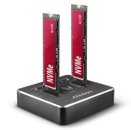 Dock USB3-C to 2xM.2 NVME SSD, AXAGON ADSA-M2C
