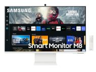 Монитор Samsung 32CM801, 32" VA SMART 3840x2160, Bluetooth 4.2, WiFi 5, USB-C 65W, 2xUSB, 2xHDMI 1.4, Speakers, Tizen, White