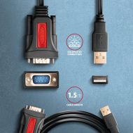 USB to SERIAL DB9M converter, 1.5m,AXAGON ADS-1PSN