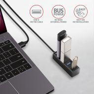 HUB USB3-А to 4xUSB3 A, Mini,1.2m, AXAGON HUE-M1AL